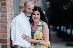 Deborah Butter and husband, Scoliosis patient and husband